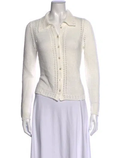 Pre-owned Eckhaus Latta Sweater In White