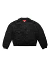 Eckhaus Latta Teddy Cardigan Black In Black