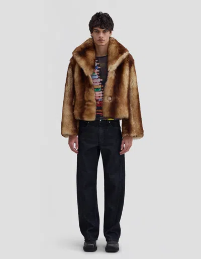 Eckhaus Latta Toscana Coat In Brown