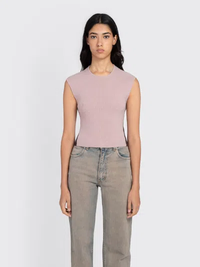 Eckhaus Latta Twyla Top In Pink