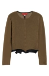 Eckhaus Latta Veil Cardigan In Branch