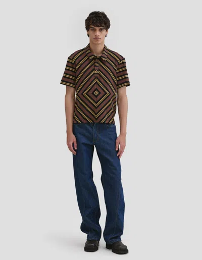 Eckhaus Latta Vertigo Polo In Brown