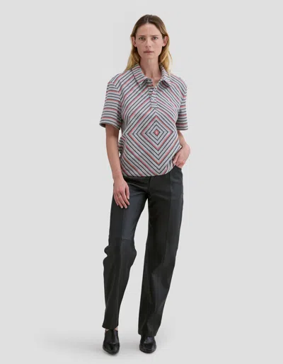Eckhaus Latta Vertigo Polo In Gray