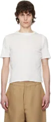 Eckhaus Latta White Flip T-shirt In Chalk