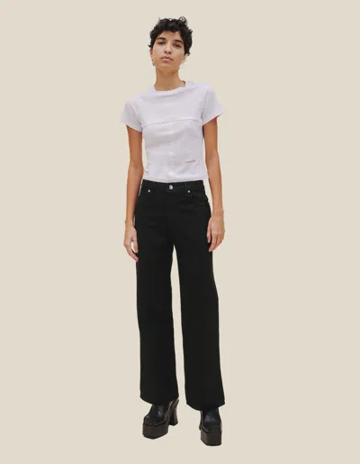 Eckhaus Latta Wide Leg Jean In Blue