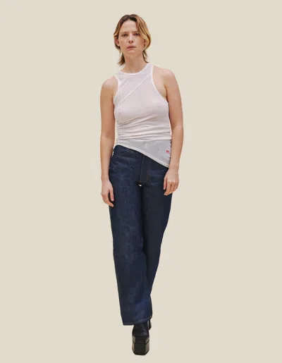 Eckhaus Latta Wide Leg Jean In Black