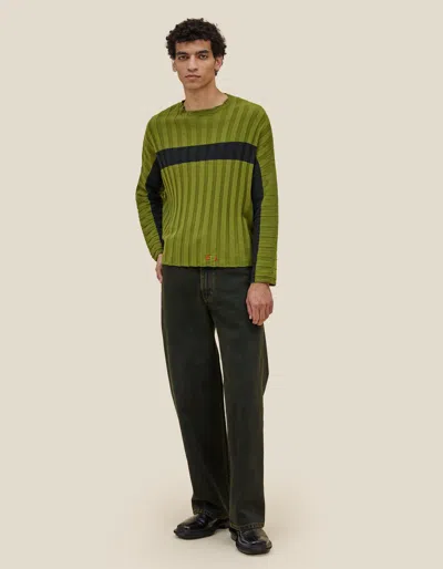 Eckhaus Latta Wide Leg Jean In Black