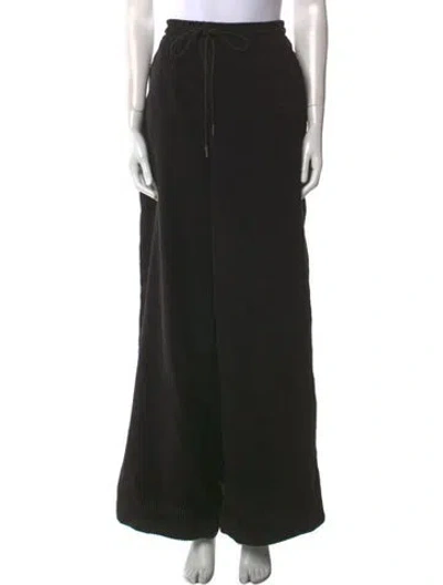 Pre-owned Eckhaus Latta Wide Leg Pants In Black