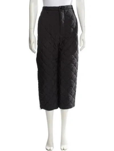 Pre-owned Eckhaus Latta Wide Leg Pants In Black