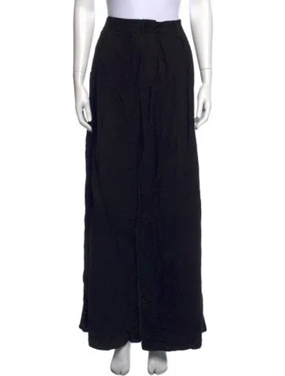 Pre-owned Eckhaus Latta Wide Leg Pants In Black
