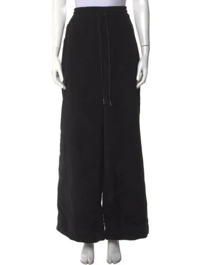 Pre-owned Eckhaus Latta Wide Leg Pants In Black