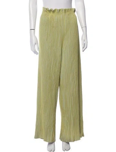 Pre-owned Eckhaus Latta Wide Leg Pants In Green