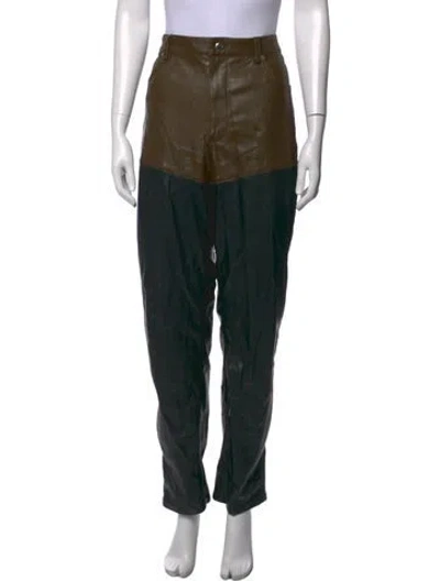 Pre-owned Eckhaus Latta Wide Leg Pants In Green