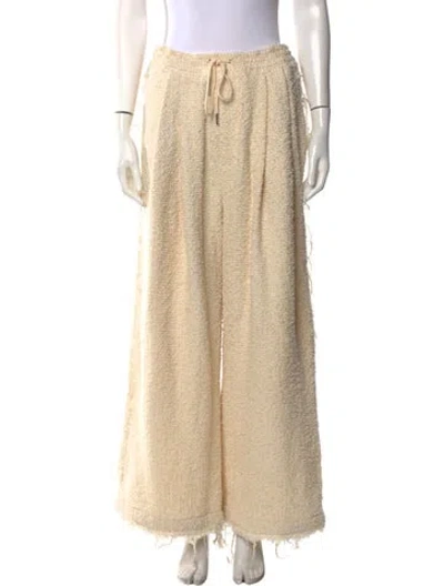 Pre-owned Eckhaus Latta Wide Leg Pants In Neutral