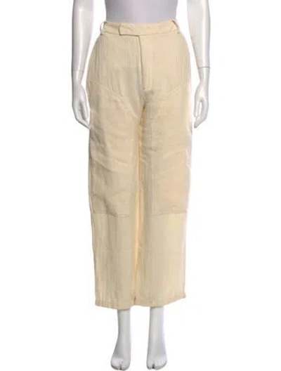 Pre-owned Eckhaus Latta Wide Leg Pants In Neutral