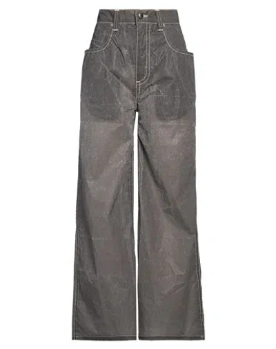 Eckhaus Latta Woman Pants Lead Size 26 Nylon In Gray