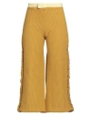ECKHAUS LATTA ECKHAUS LATTA WOMAN PANTS MUSTARD SIZE M COTTON