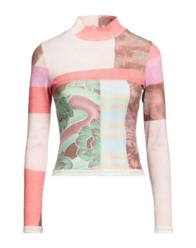 Eckhaus Latta Woman T-shirt Antique Rose Size L Cotton In Multi