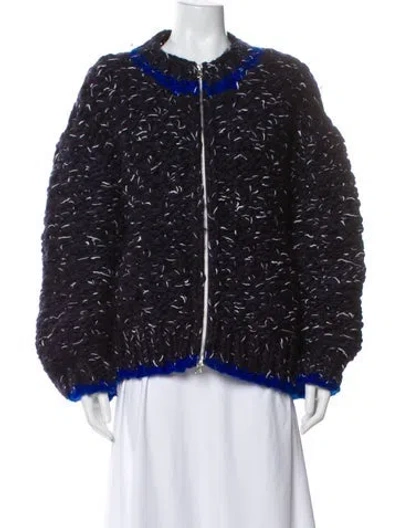 Pre-owned Eckhaus Latta Wool Crew Neck Sweater In Black