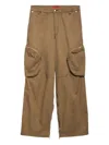 Eckhaus Latta Zip-pocket Cargo Trousers In Brown