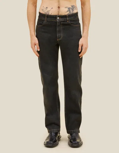 Eckhaus Latta Zipped Jean In Black
