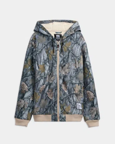 Ecko Backcountry Hooded Bomber Jacket In Gray