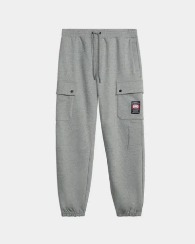 Ecko Cargo Pocket Fleece Joggers In Gray