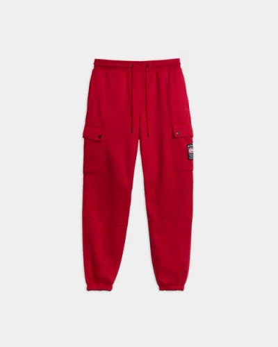 Ecko Cargo Pocket Knit Joggers In Red