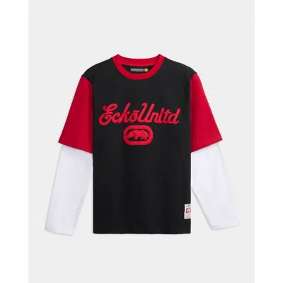 Ecko Classic Script Long Sleeve Shirt In Black