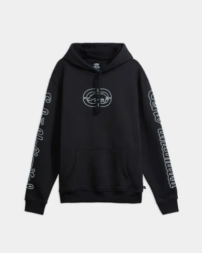 Ecko Core Puff Chainstitch Hoodie In Black