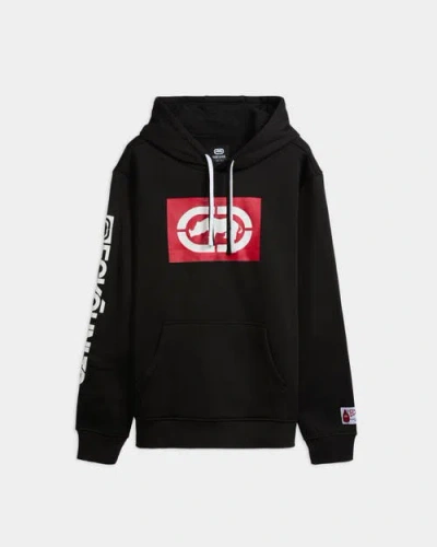 Ecko Iconic Logo Hoodie In Black