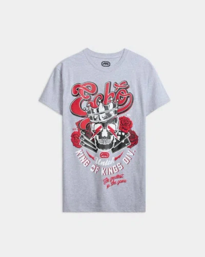 Ecko King Of Kings Tee In Gray