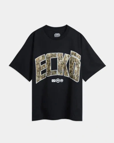 Ecko Leafy On Fire Tee In Black