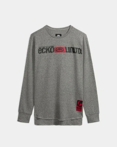 Ecko Legacy Thermal Long Sleeve Shirt In Gray
