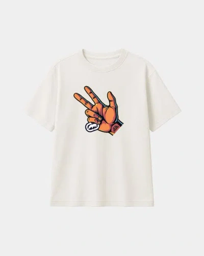 Ecko Three Point Hand Tee In White