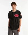 Ecko Unltd . At Bats Button Front Top In Black