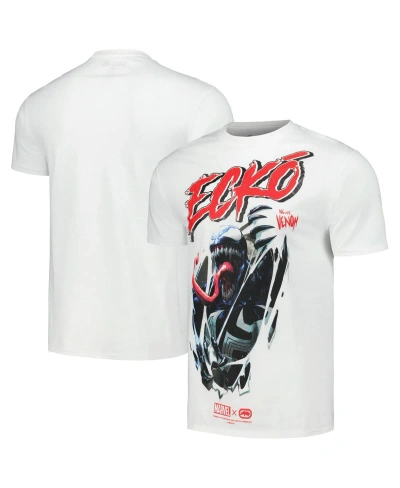 Ecko Unltd Men's And Women's  Unlimited White Venom Vengeance T-shirt