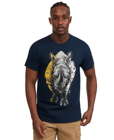 Ecko Unltd Men's Beta Beast Rhino Graphic-print T-shirt In Blue