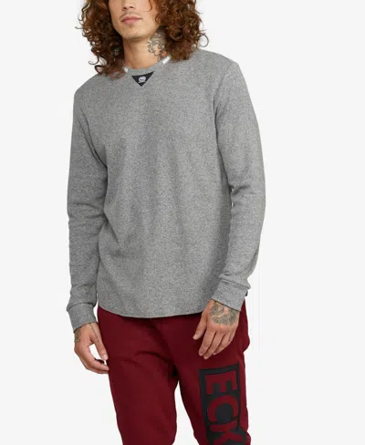 Ecko Unltd Men's Big And Tall Ready Set Thermal Sweater In Gray