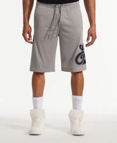 ECKO UNLTD MEN'S BIG LEAGUE BIRDSEYE MESH SHORTS