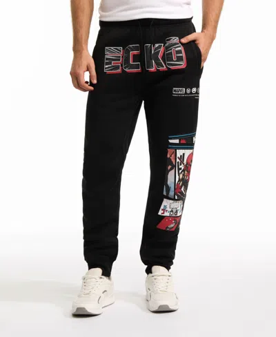 Ecko Unltd Men's Deadpool Art Of Life Jogger In Black