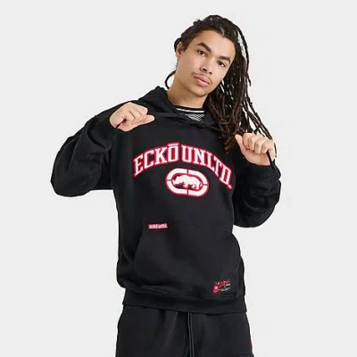 Ecko Unltd Men's Ecko Signature Pullover Hoodie In Black/red/white
