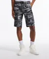 Ecko Unltd Men's Freshen Up Belted Cargo Shorts In Gray