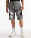 Ecko Unltd Men's Indented Fleece Regular Fit Shorts In Gray