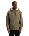 Ecko Unltd One Hit Faux Shearling Hoodie In Olive