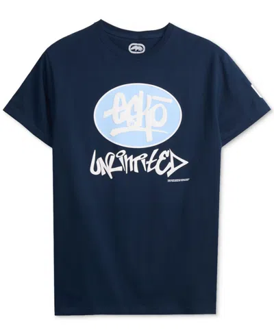 Ecko Unltd Men's Original Hand Regular-fit T-shirt In Blue