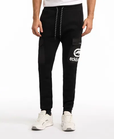 Ecko Unltd Men's Patch Parcel Jogger In Black