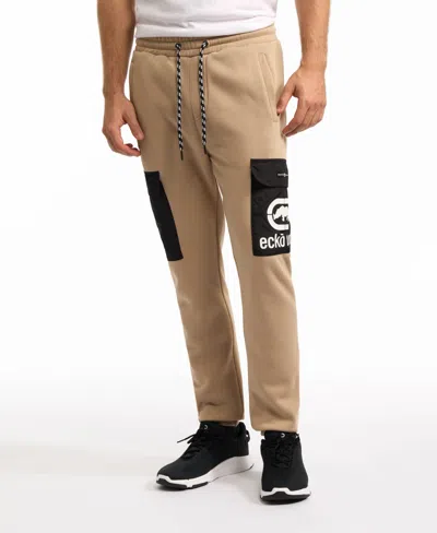 Ecko Unltd Men's Patch Parcel Jogger In Taupe