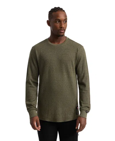 Ecko Unltd Men's Pinch Me Thermal T-shirt In Olive Marled