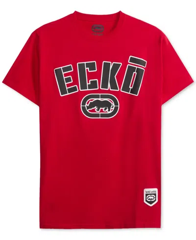 Ecko Unltd Men's Shadow Movement Short-sleeve T-shirt In Red